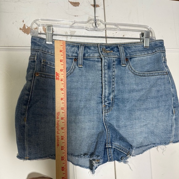 Old Navy High Rise Jean Shorts Size 6 Secret Smooth Pockets Blue Denim - Picture 3 of 7